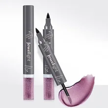 Музыка цветок Блеск жидкая подводка для глаз тени для век двойной конец водонепроницаемый косметика 88