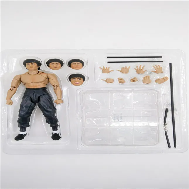 SHFiguarts King of Kung Fu Bruce Lee  Variant With Nunchaku Action Figure Collectible Model Toy 15cm (7)