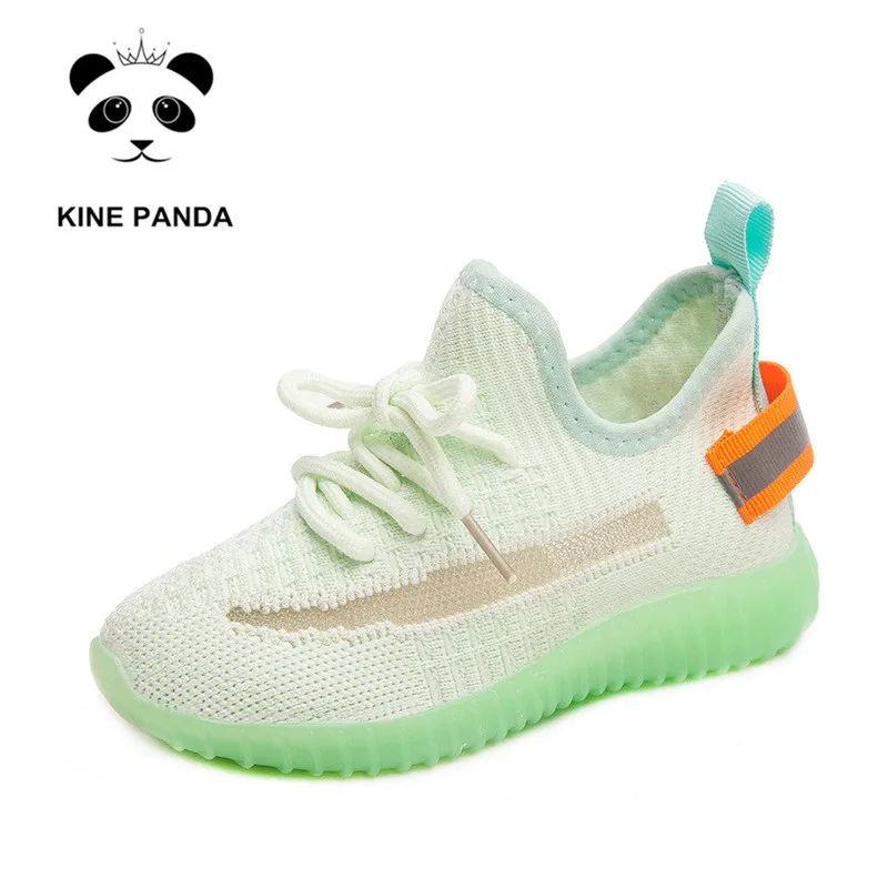 

KINE PANDA Night Luminous Kids Shoes Teen Boys Girls Light Children Casual Sneakers Sport Boy Girl Shoes 2 4 6 8 10 12 Years Old