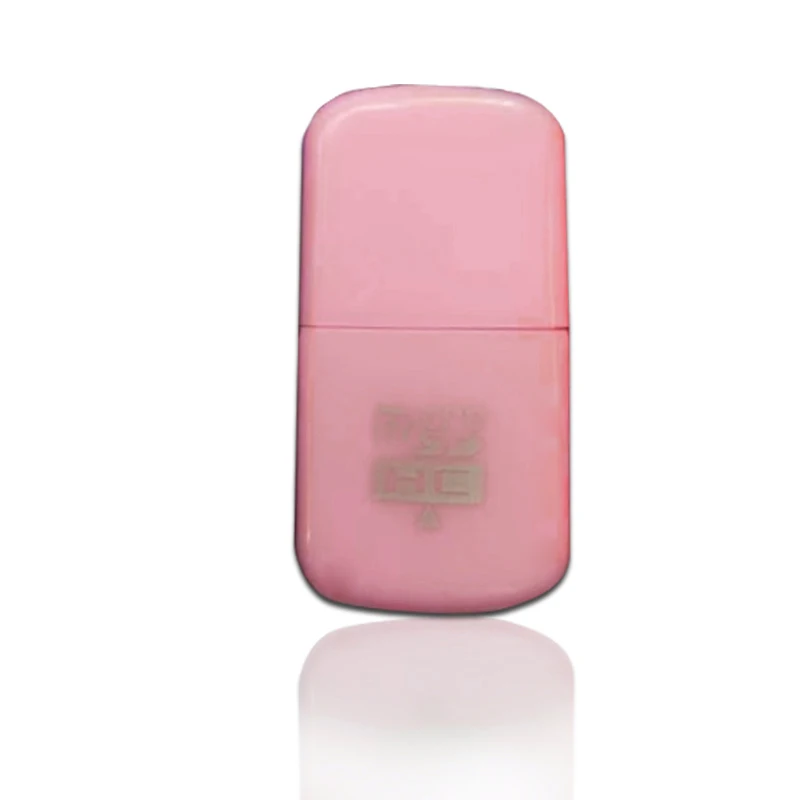 Портативный цветной высокоскоростной USB 2,0 Micro SD Flash TF устройство для чтения карт памяти Microsd Transflash адаптер Мода - Цвет: pink