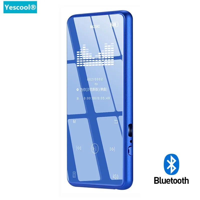 Металлический Bluetooth MP3 плеер Yescool 8 ГБ сенсорная клавиша поддержка FM радио