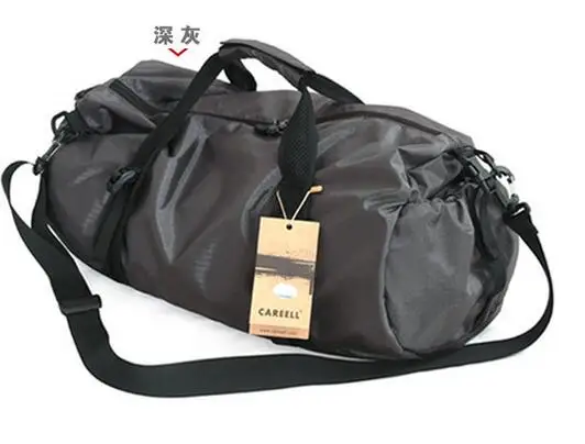 Мужские и женские дорожные сумки большой вместимости, сумки для путешествий, сумки для путешествий, ткань Оксфорд, большая сумка для путешествий, водонепроницаемая складная сумка - Цвет: gray L