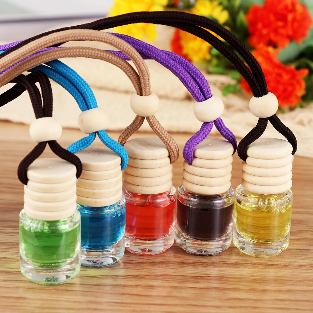 

1PC Car Fruit Fragrance Air Freshener Ornaments Vehicle Hanging Bottle Perfume Auto Styling Interior Accessories Five colors