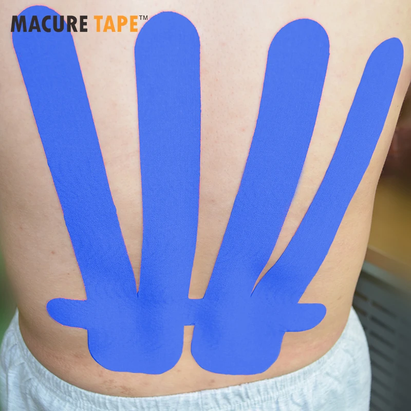 Медицинская эластичная лента Macure для талии спины Спортивной Кинезиологии