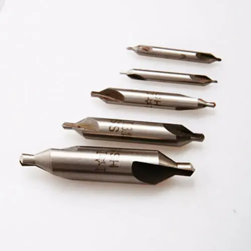 5Pcs 60 Degree Center Drill Countersink Set Angle Bits HSS Lathe Mill Press | Инструменты