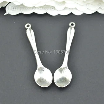 

50pcs/lots Antique metal tibetan silver charms spoon jewelry pendants for diy necklace bracelet jewelry making 54*13mm Z42948