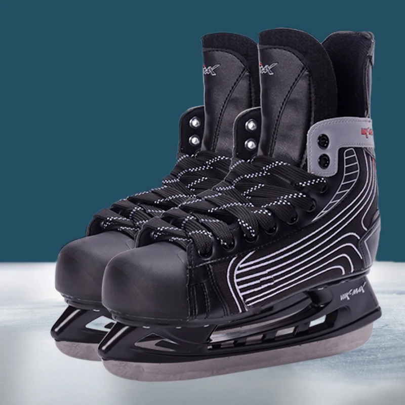 1 пара, для взрослых и детей, тренировочные коньки со льдом, обувь с регулируемым лезвием, теплые, для хоккея, катания на коньках, начинающих