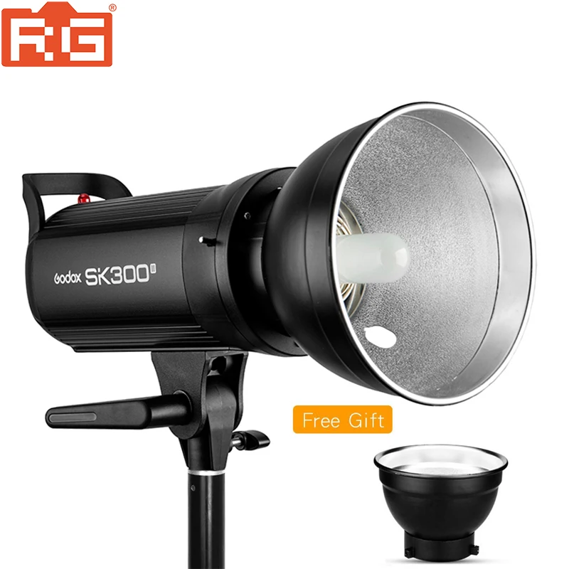 Godox SK300 SK300II SK300 II 110 В 220 профессиональный студийный стробоскоп Мощность 5600 K 300WS GN58 студийная мини-вспышка свет лампы - Цвет: 220V