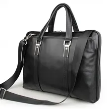 Классический Винтаж Для мужчин из натуральной кожи Портфели 1" большой реальный кожаная сумка для ноутбука Сумочка кожа коровы Бизнес сумка сумка