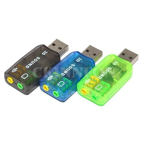 

200X USB to 3D Audio USB External Sound Card Adapter 5.1 Channel Sound Professional Microphone 3.5mm Interface De Audio