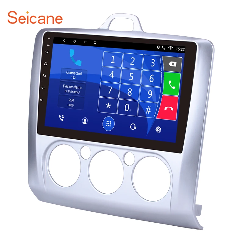 

Seicane 2Din Android 6.0/7.1/8.1 9" Car Radio 4-Core Stereo GPS Media Wifi Head Unit Forford focus EXI MT 2 3 Mk2/Mk3 2004-2011
