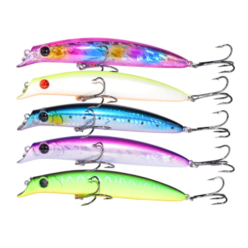 

quality Lures Mino 118mm18g Plastic Bionic Bait Culter Kill Fishing Treble Hooks Treblehooks