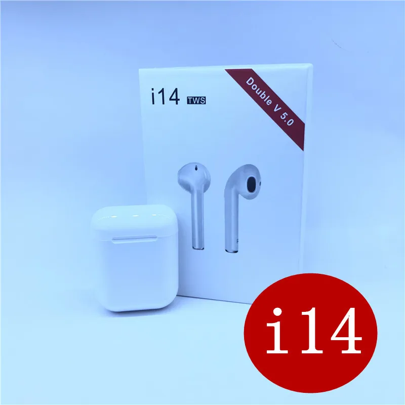 2019 i14 наушники-вкладыши tws беспроводные наушники Bluetooth 1:1 мини 3D бас гарнитура PK i15