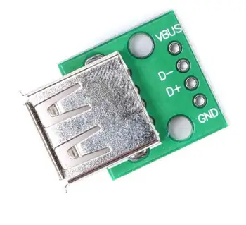 

10 pcs USB2.0 Female to 4P DIP Switch DIP Adapter Board Module USB Adapter Plate