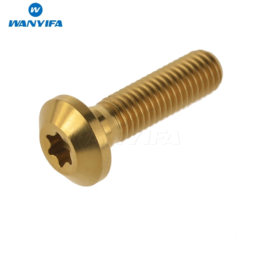 Wanifa M8 x 30 мм 1 25 шаг Torx Кнопка головка титановый мотоцикл велосипедный диск