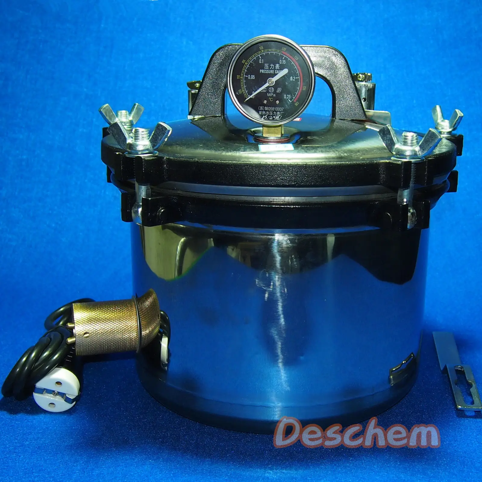 

8L,Portable Autoclave,220V,1KW,Anti-dry,High Pressure Sterilizer Autoclave