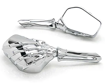 

Chrome Custom Motorcycle Skeleton Mirrors For Victory V92C V92SC V92TC Deluxe Classic