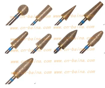 

dental Sintered diamond bur polishing diamond bur diameter 2.35MM full sintered bur full silicon carbide bur mesh 170 9pcs