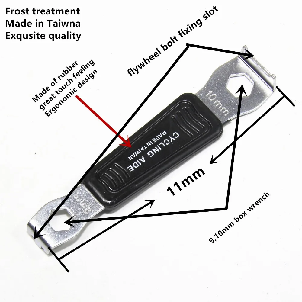 Кольцо цепи велосипеда болты цепь для ключа колеса демонтажный инструмент кривошипная цепь для ключа гайка гаечный ключ Сделано в Тайване