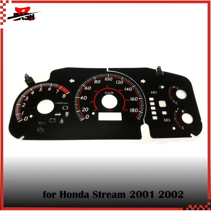 DASH EL Glow Gauge for Honda Stream JP Spec 2001 2002 Black Face 