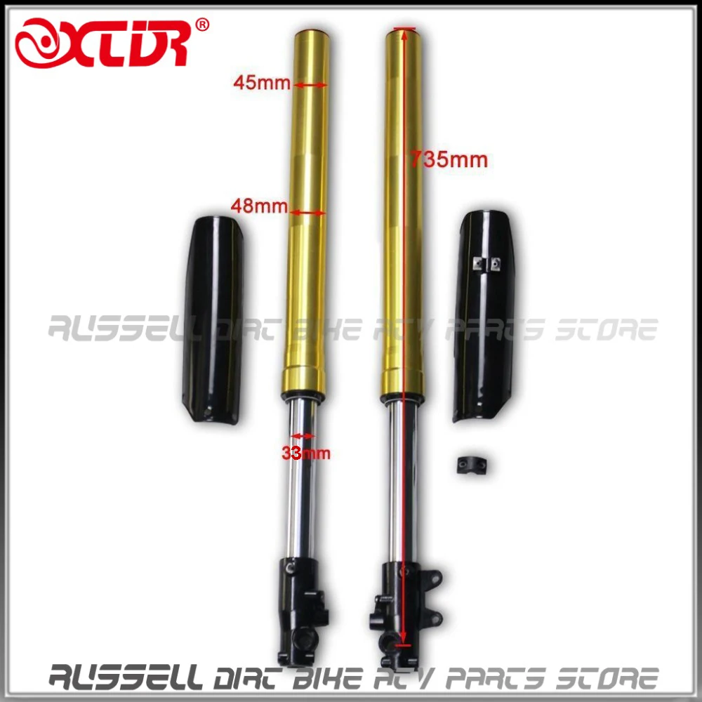 

UPSIDE DOWN Front Shock absorbers Suspension Forks for 50cc 110 125cc Dirt Pit Bike SDG SSR 45mm 48mm