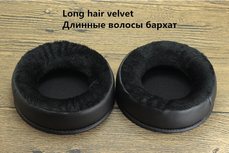 1 Pair 100MM 80-110MM Replacement Long Velvet Foam Ear Pads Cushions for Sony for AKG for beyerdynamic Headphones 1 (2)
