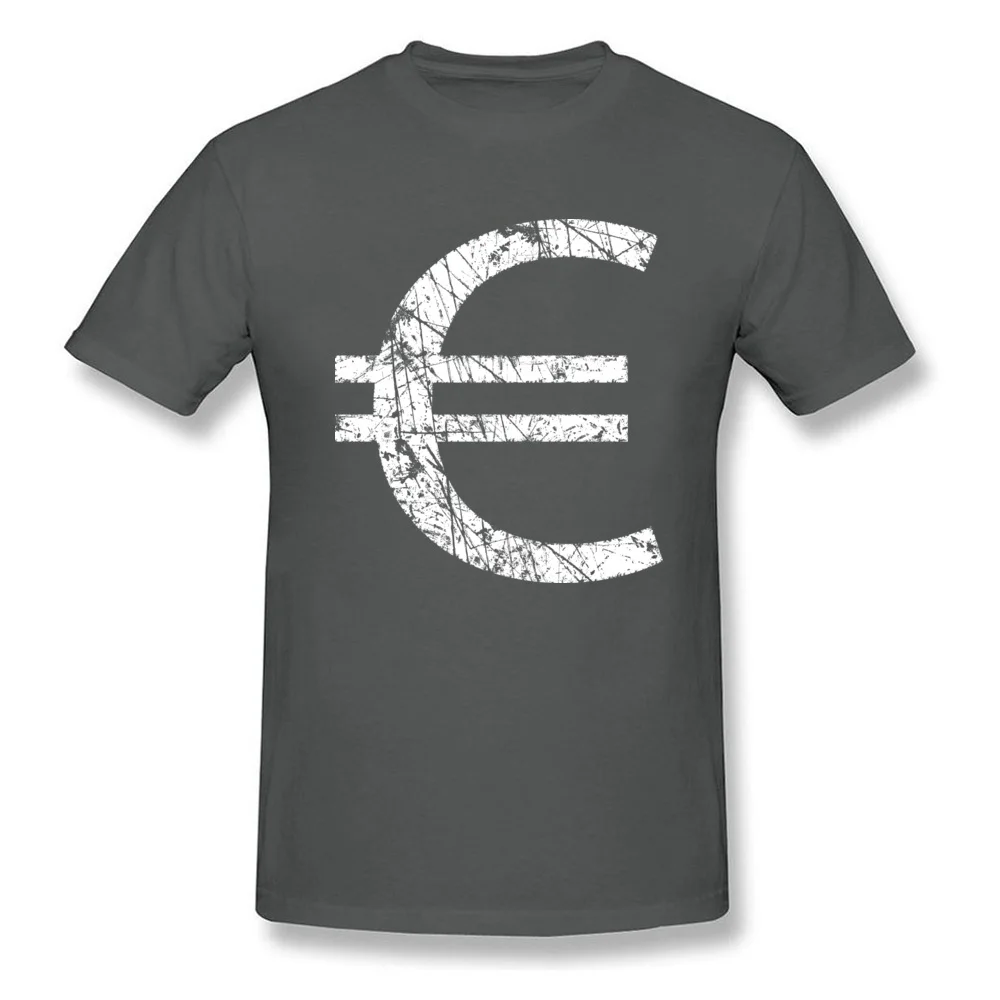 3D Printed Euro Currency Symbol Men's T-Shirt Discount Summer/Autumn Short Sleeve Crew Neck All Cotton Tops Shirts Tee Shirt Euro Currency Symbol carbon