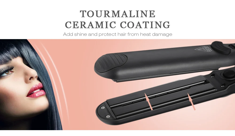 Professional Steam Spray Ionic Ceramic Electric Hair Straightener Fast Styler