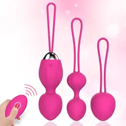 10 Скорость удаленного Управление вагинальные шарики вагинальные упражнения на сжатие Вибрационный яйца вагинальные шарики «geisha Balls»