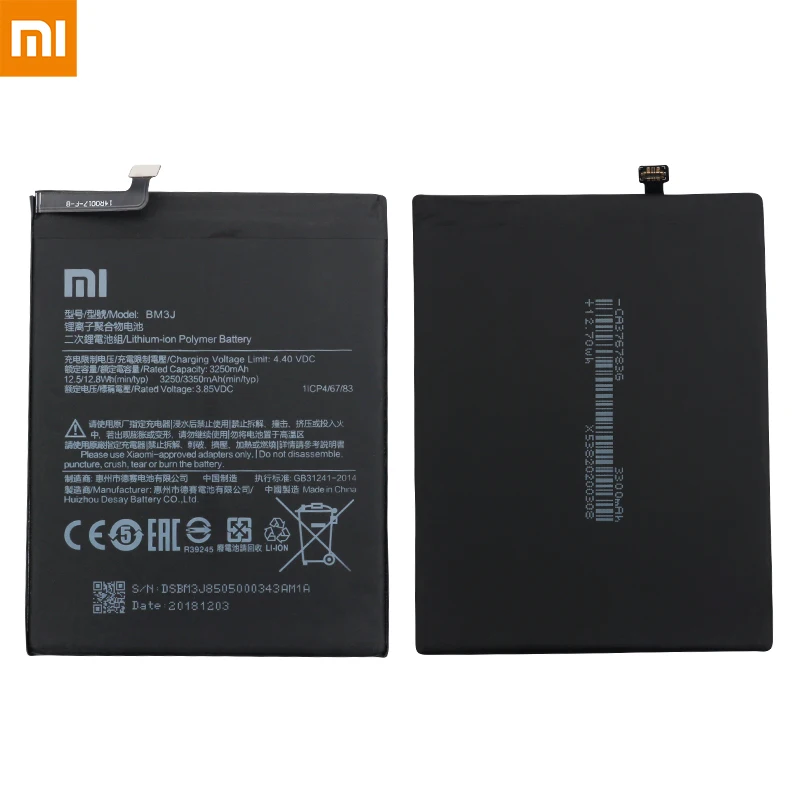 Xiao mi аккумулятор для телефона BM3J 3250 мАч для Xiaomi mi 8 Lite высокое качество сменные батареи Розничная посылка Бесплатные инструменты