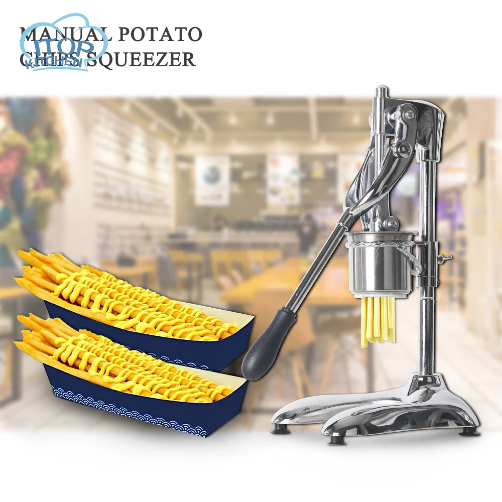  Vegetable Potato Slicer Manual Squeezer French Fry Super Long Fries Making Tool Potato Kitchen Gadg - 32912678391