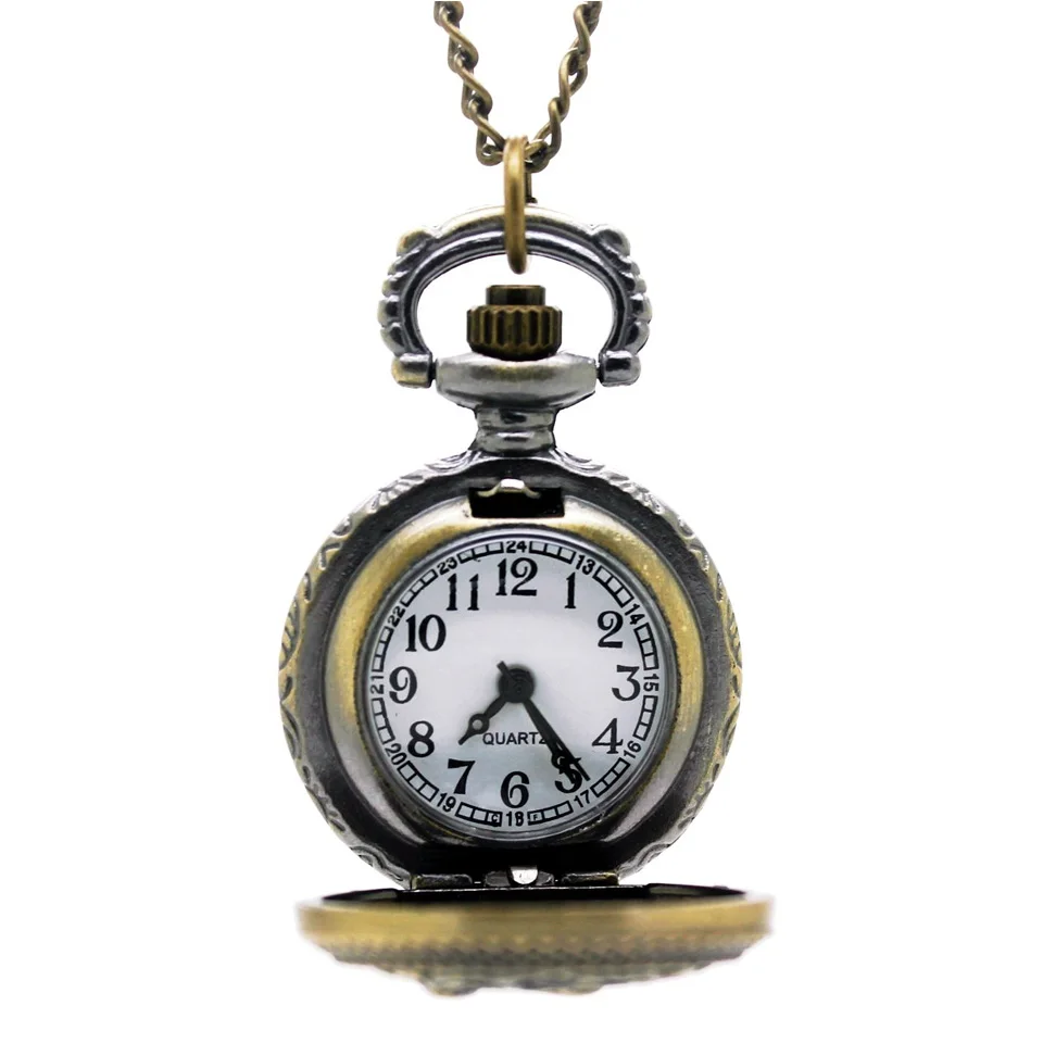 APW005) винтажные бронзовые маленькие Смешанные 12 Дизайнов карманные часы ожерелье, часы в викторианском стиле кулон. Вечерние часы Бесплатный подарок