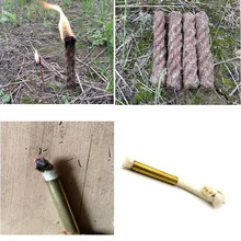 5 шт. Кемпинг водостойкий огонь Зажигалка Вощеные веревки Вощеная пенька шпагат шнур сигарета осветительная свеча Открытый выживания