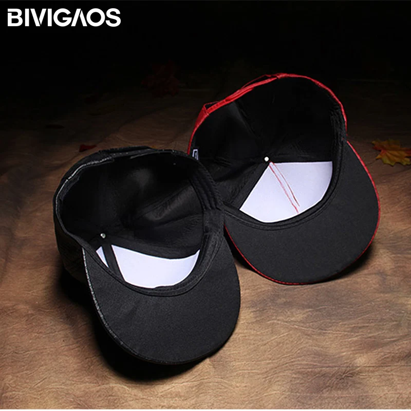 Новая металлическая скульптура голова льва Snapback шляпы змеиная кожа хип хоп кепка