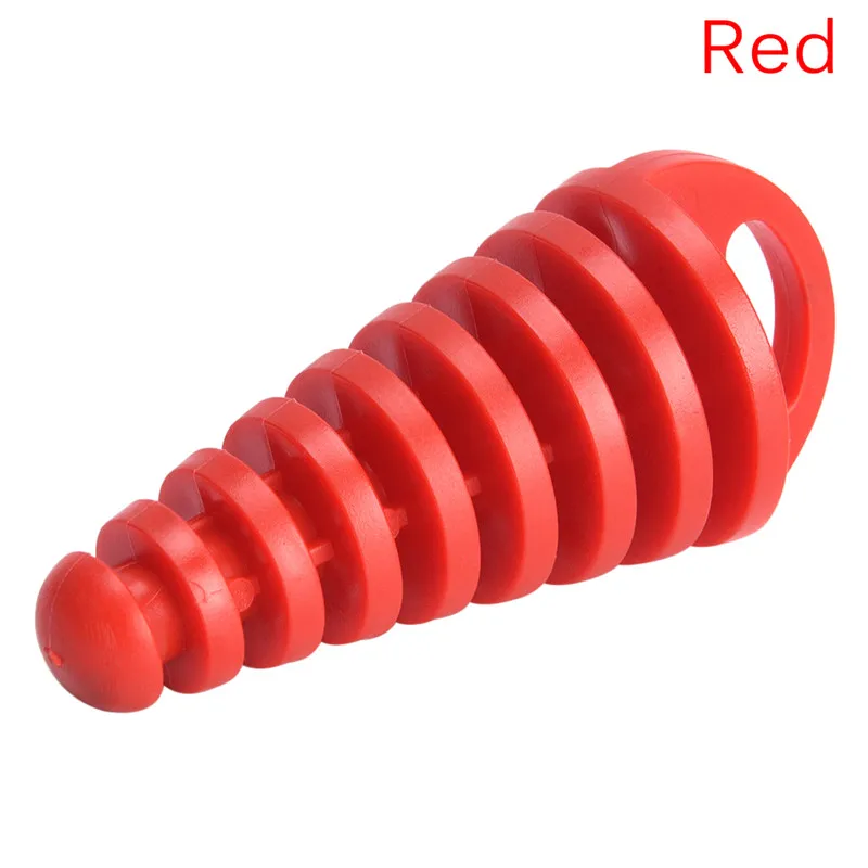 1 шт. мотоциклетная выхлопная труба для мотокросса выхлопная труба ПВХ воздушная заглушка глушитель на выхлопную трубу заглушка для мытья трубы протектор - Цвет: Красный