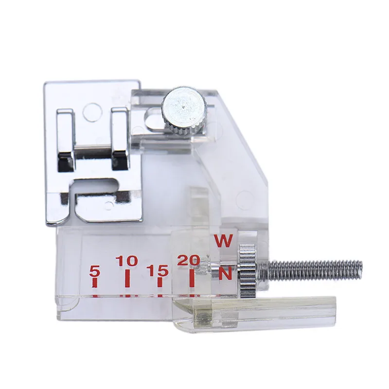 1 قطع أجوستابل ملزم عض على التحيز بيندر كوى القدم آلة الخياطة المحلية