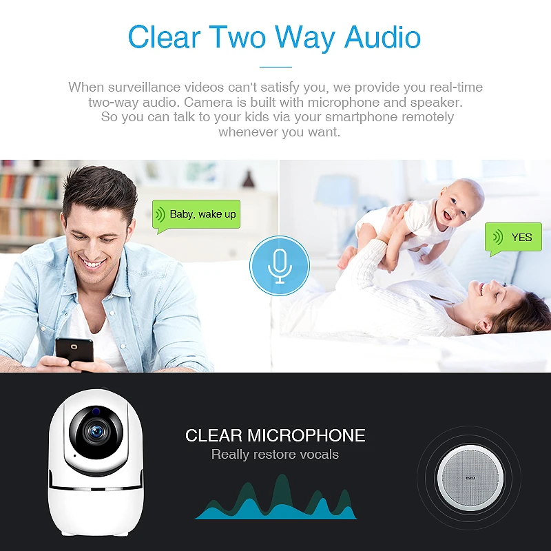 FREDI 1080 P السيارات تتبع مراقبة كاميرات WiFi مراقبة الطفل المنزل الأمن كاميرا IP IR للرؤية الليلية كاميرا سي سي تي في بدون سلك