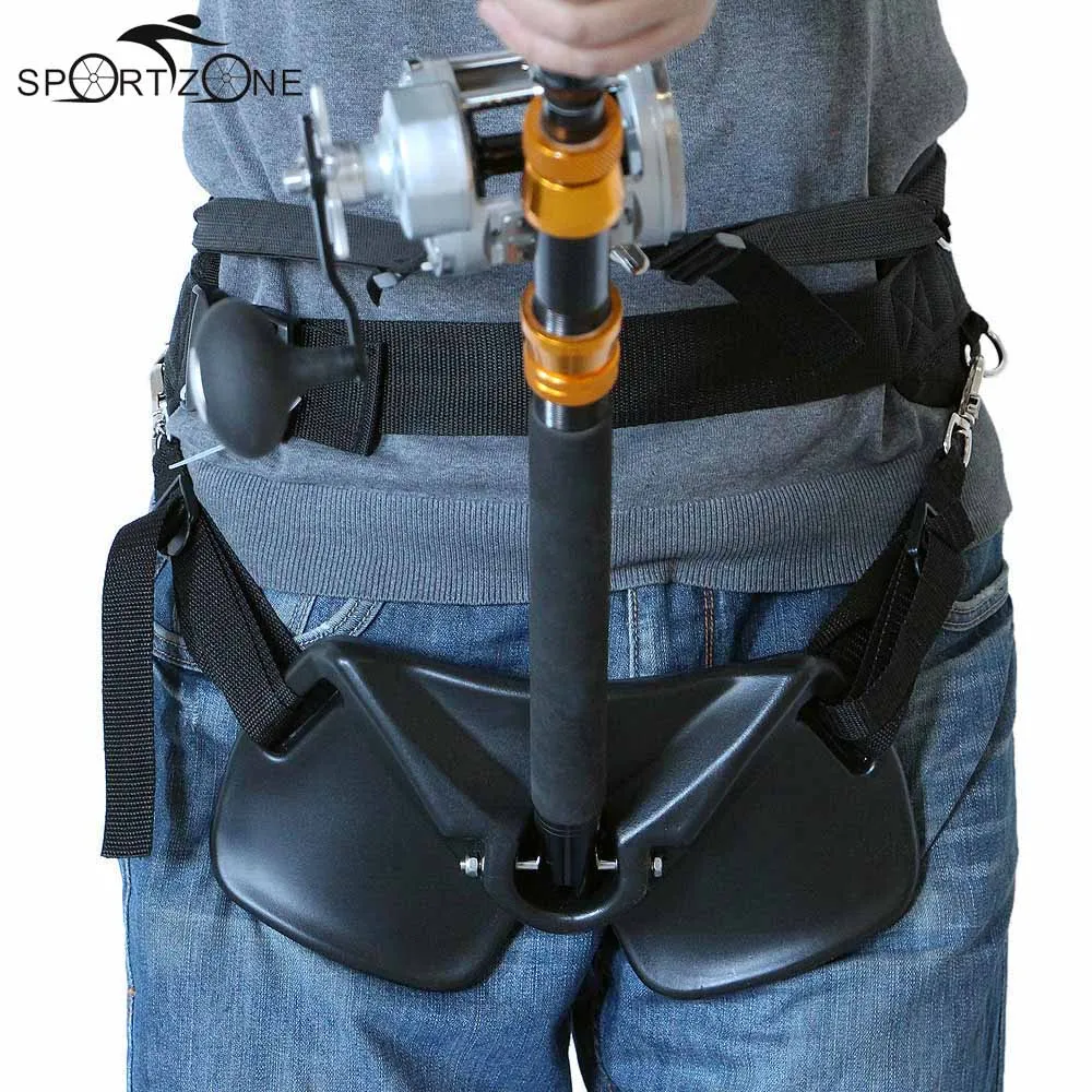 Stand Up Fishing Gimbal Padded Fighting Belt Waist Rod Holder Shoulder