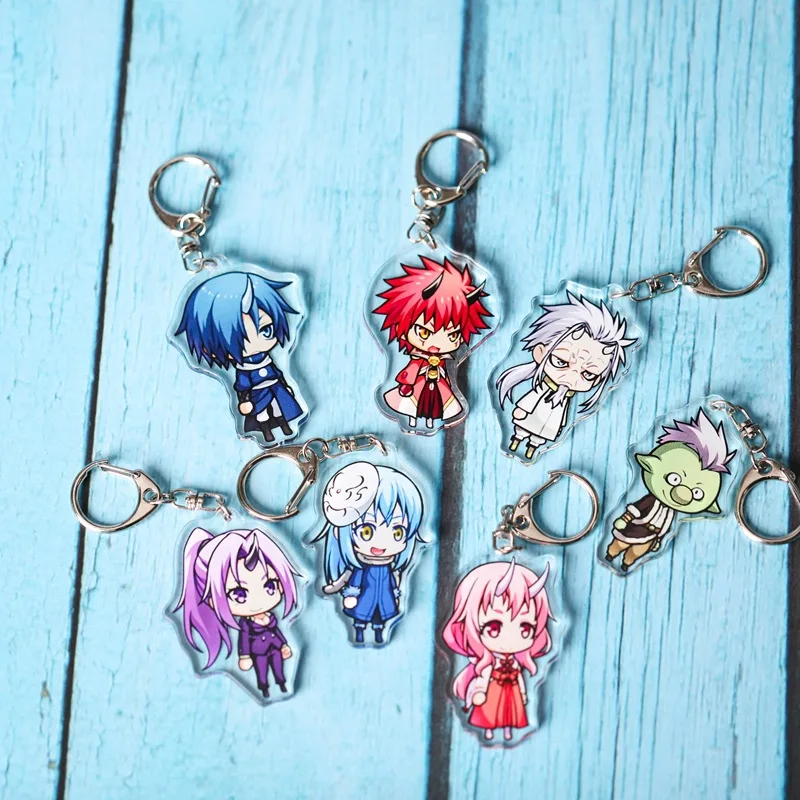 

Japan Anime Tensei Shitara Slime Datta Ken Rimuru Tempest Milim Nava Cosplay Acrylic Charm Keychain Keyring Phone Pendant Gift