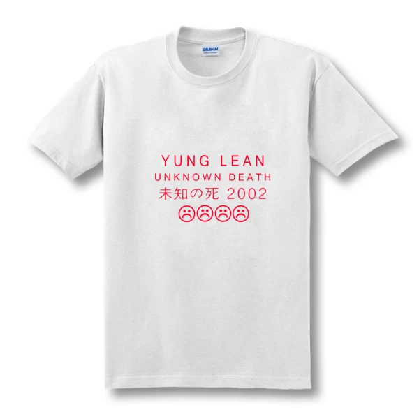 Мужская футболка с короткими рукавами YUNG LEAN UNKNOWN die Sad летняя повседневная