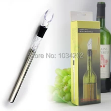 Охлаждающая трубка для вина из нержавеющей стали охладители для бутылок для вина охладитель для вина отличная ручка стержень с винным Pourer DHL