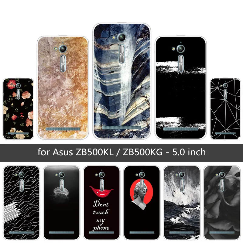 Для Asus Zenfone Go ZB500KL ZB500KG Мягкий ТПУ силиконовый необычный задний Чехол 5 0 &quotСумка