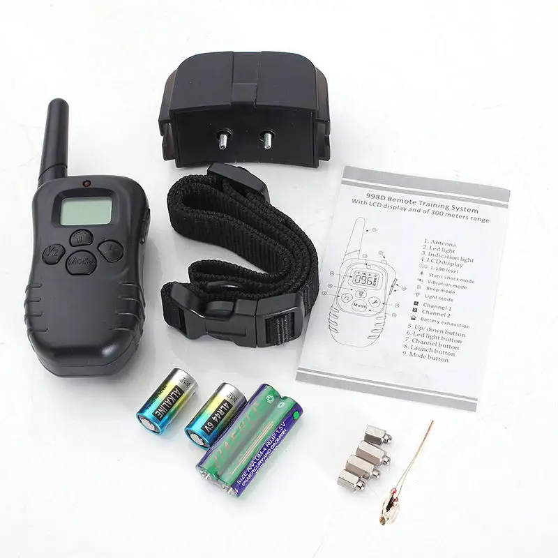 300m Remote Dog Training Collar Electric Shock Anti Bark Large Collars | Дом и сад