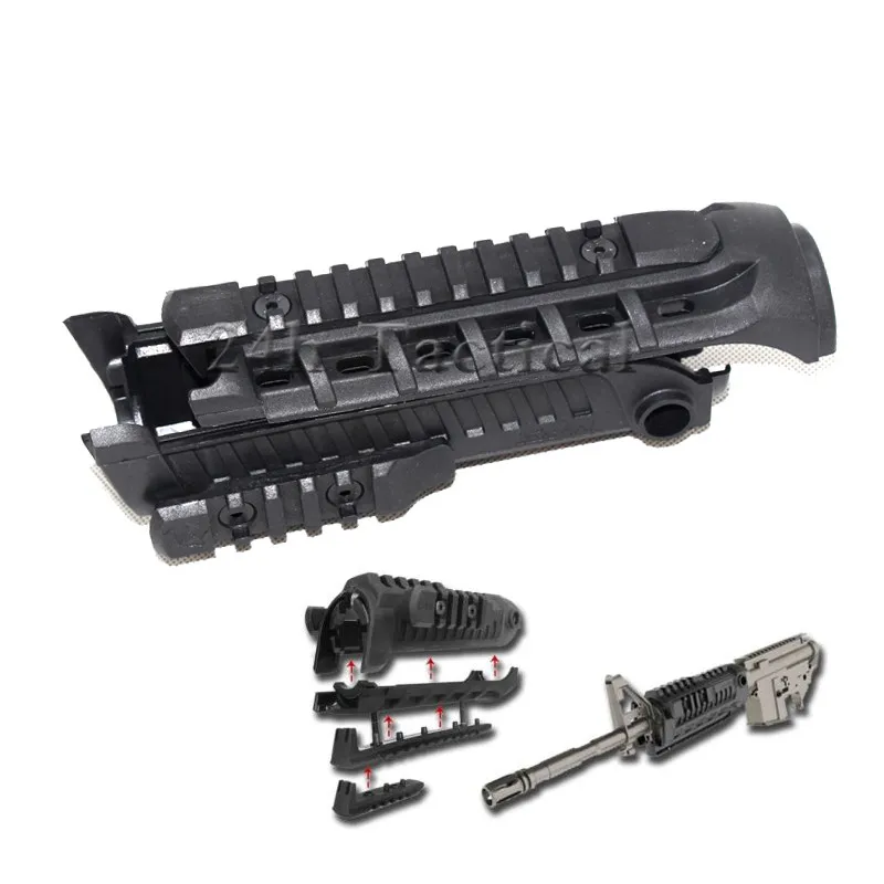 Охотничьи Аксессуары для страйкбола CAA M4S1 Guardiamanos Rail 7 дюймов Handguard Rail system для M4/M16 Rifle Extra 20 мм Rail Scope Mount