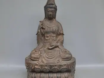 

15" China Tibet Guanyin Kwan-yin Buddhism Buddha Bronze Copper Statue