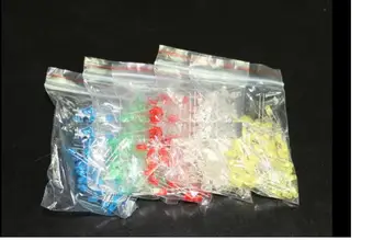 

500Pcs/lot 3MM LED Diode Kit Mixed Color Red Green Yellow Blue White