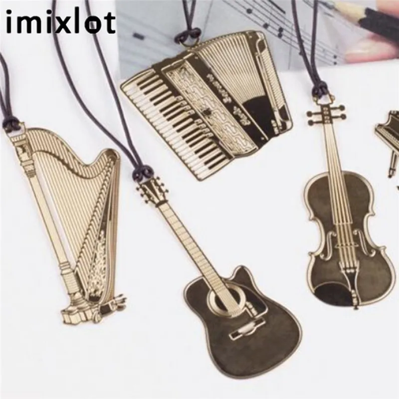 Imixlot случайно отправленные металлические музыкальные инструменты скрипичная