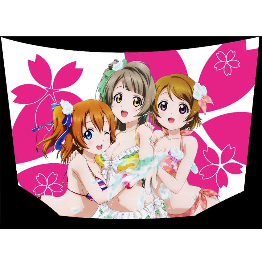 

Anime Decal Love Live Car Hood Color Change Film Vinyl Stickers Rally Drift Ralliart Sticker Auto Accessories