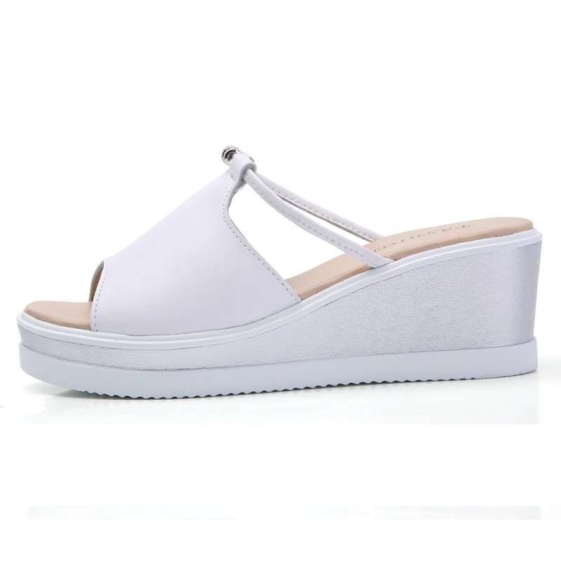 Женские шлепанцы на платформе STQ летние сандалии с открытым носком 922|shoes ladies|shoes