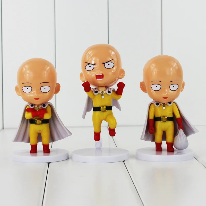 3 шт./лот Аниме One Punch Man САЙТАМА сенсей ПВХ экшн фигурка крутая модель